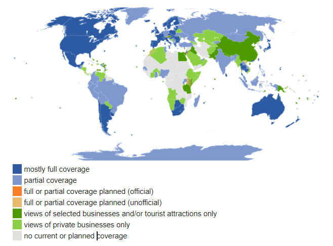 street view availability