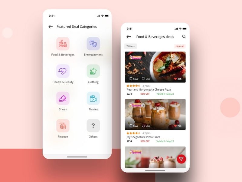 Discount functionality for food delivery app