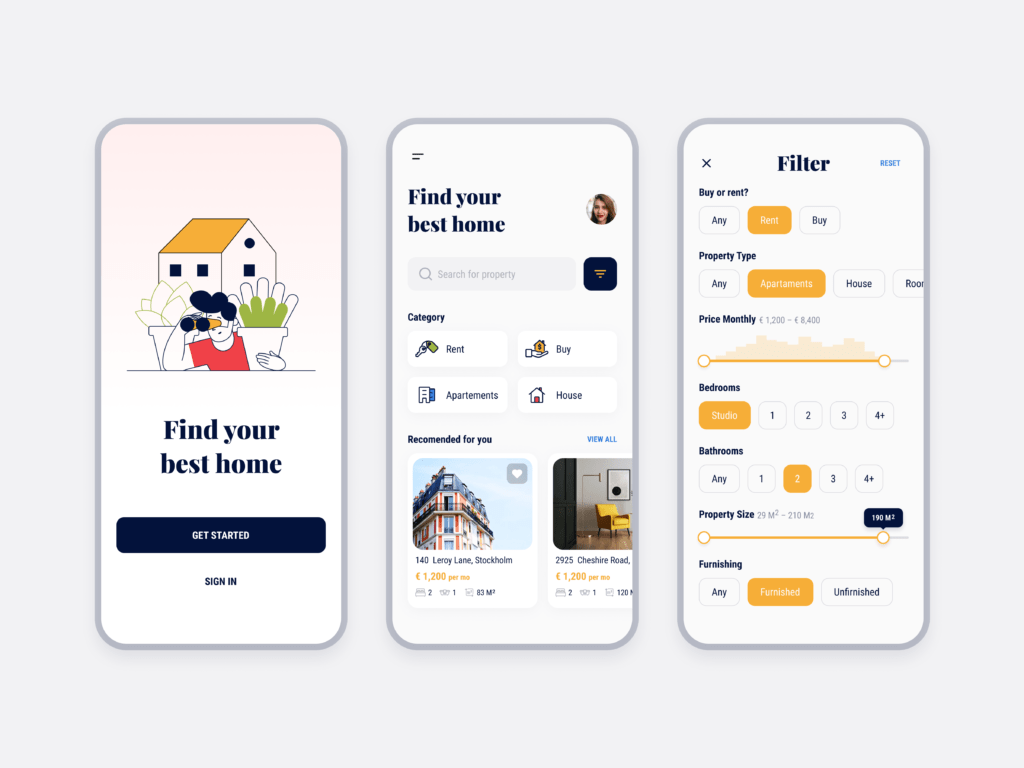 create a real estate mobile platform