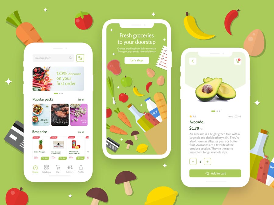 Grocery shopping assistant app