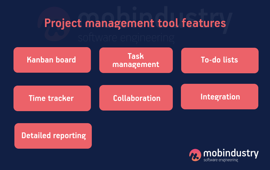 Project management tool features