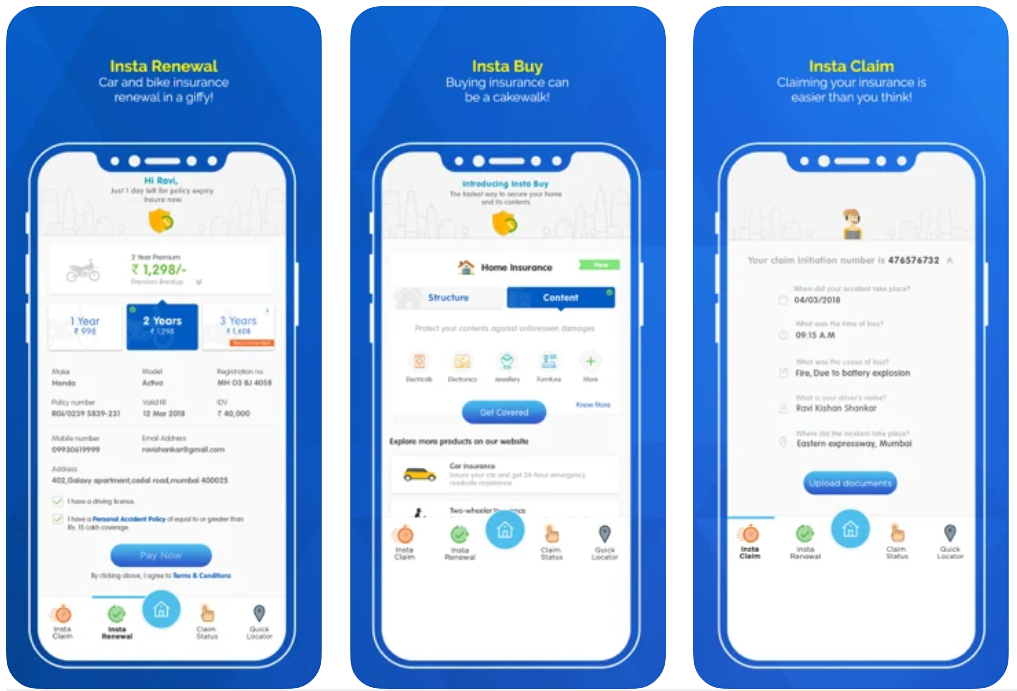 Reliance Self-i app features