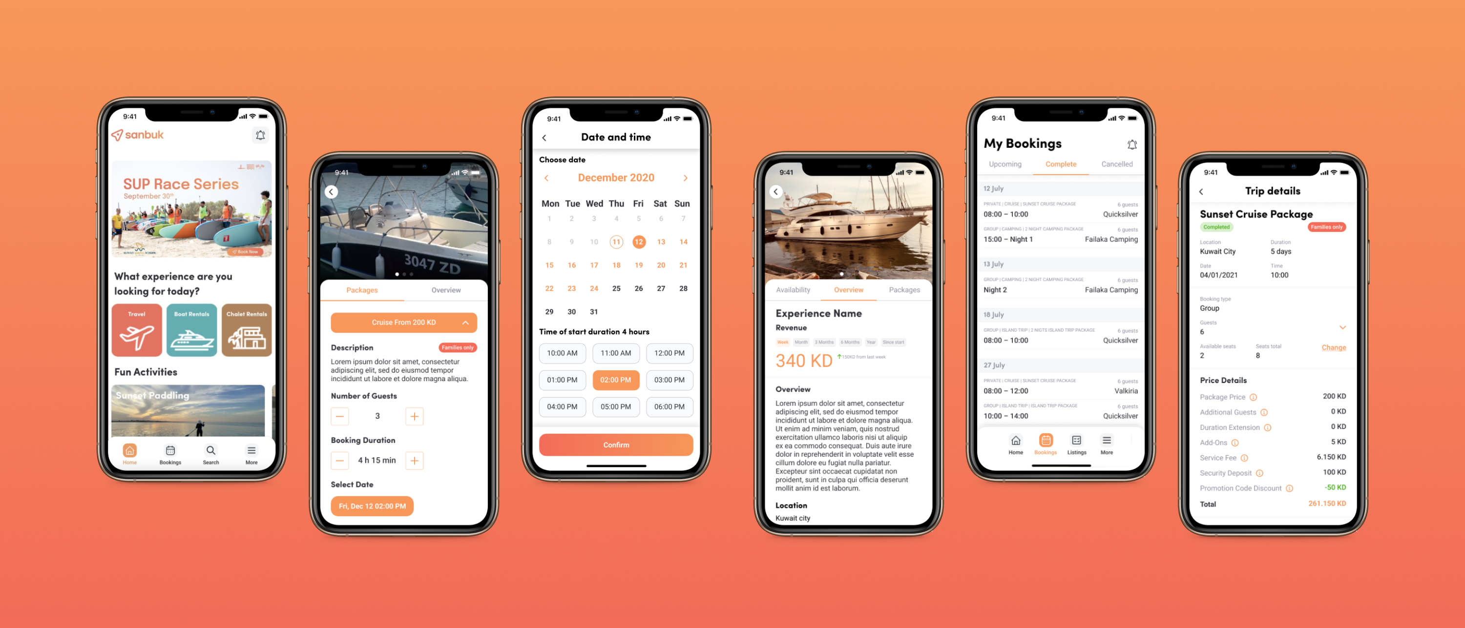 Sanbuk - Adventure & experience booking application