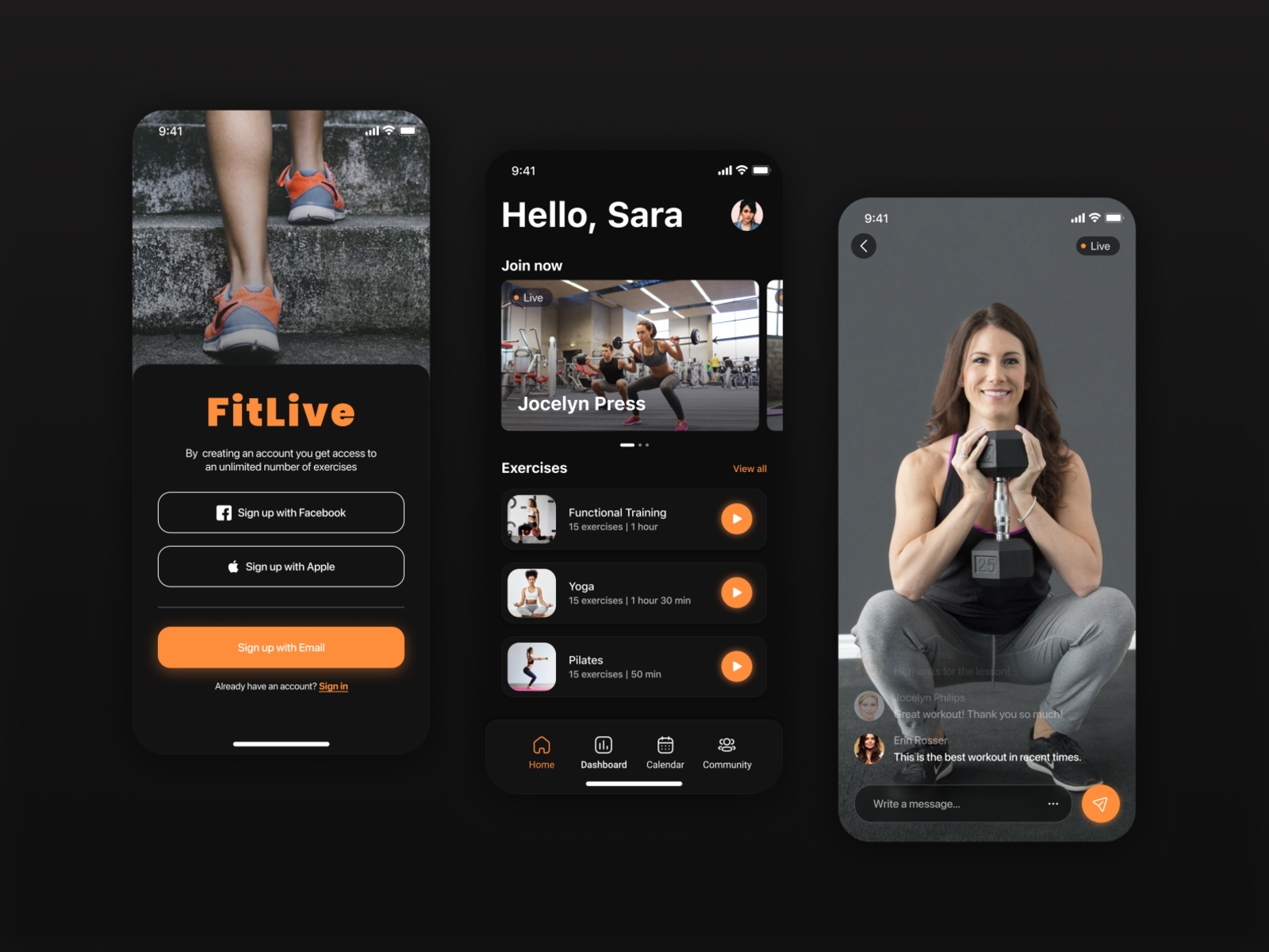 create a fitness app