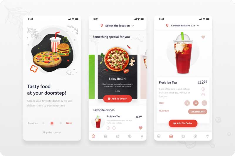 design food delivery app