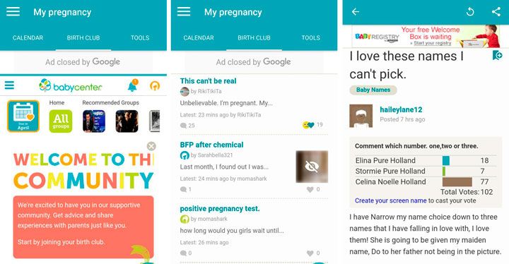 pregnancy mobile application development childcare