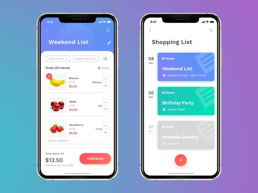 grocery app development