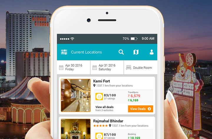 hotel booking amusement park app