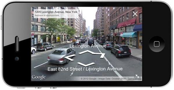 street view in mobile app
