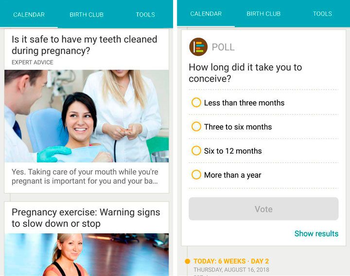 pregnancy application case study child app