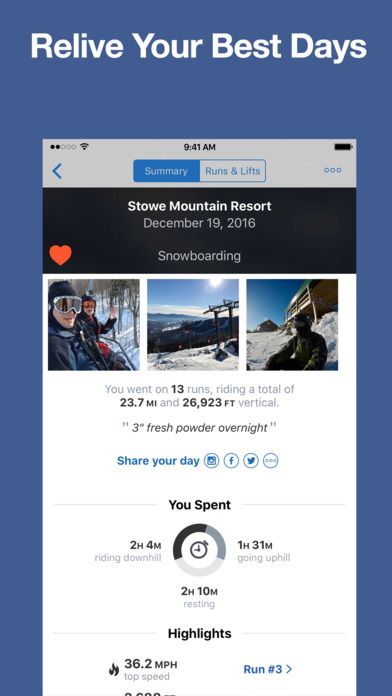 best ski resort app